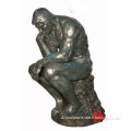 Famous bronze thinker statue repetition